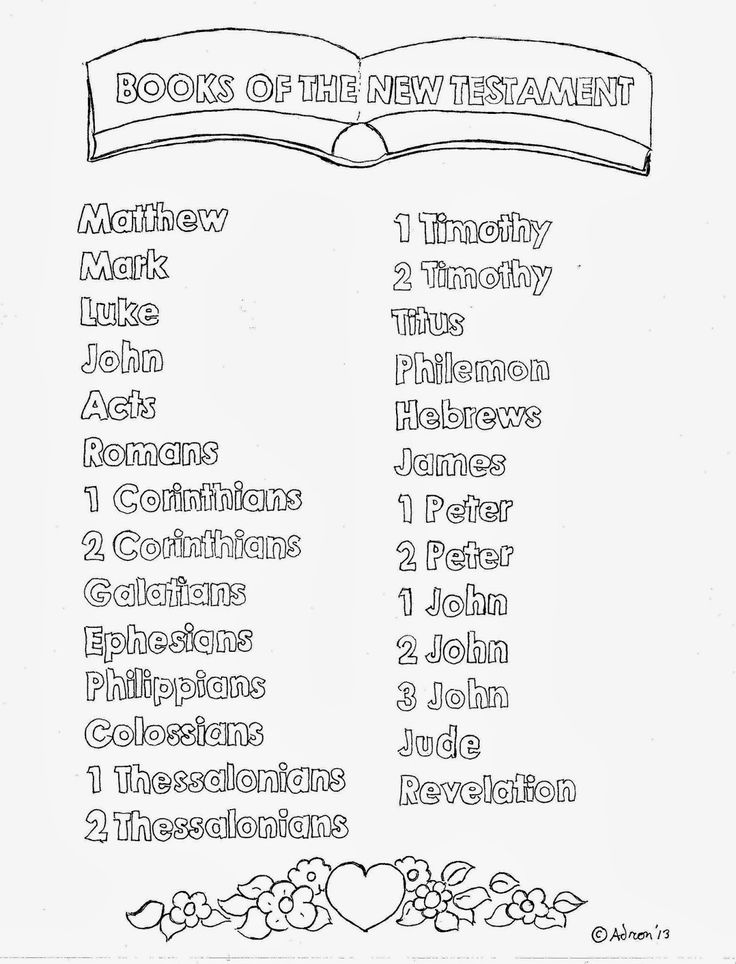 printable list of bible books